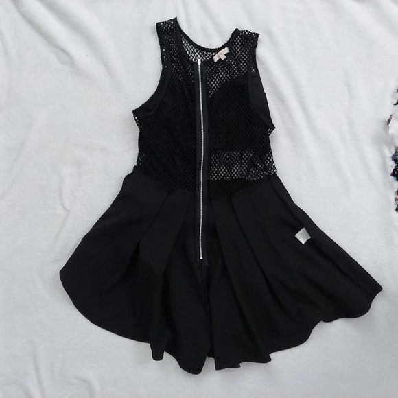 Luxxel Fish-net Wrap Romper, Small - Picture 15 of 15